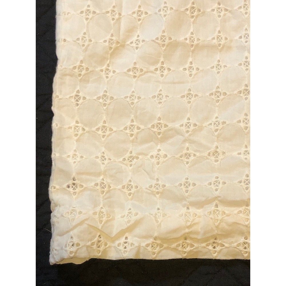 Banana Republic Women's Size 8 Cotton White Eyelet Skirt Knee Length Pencil - Picture 5 of 16